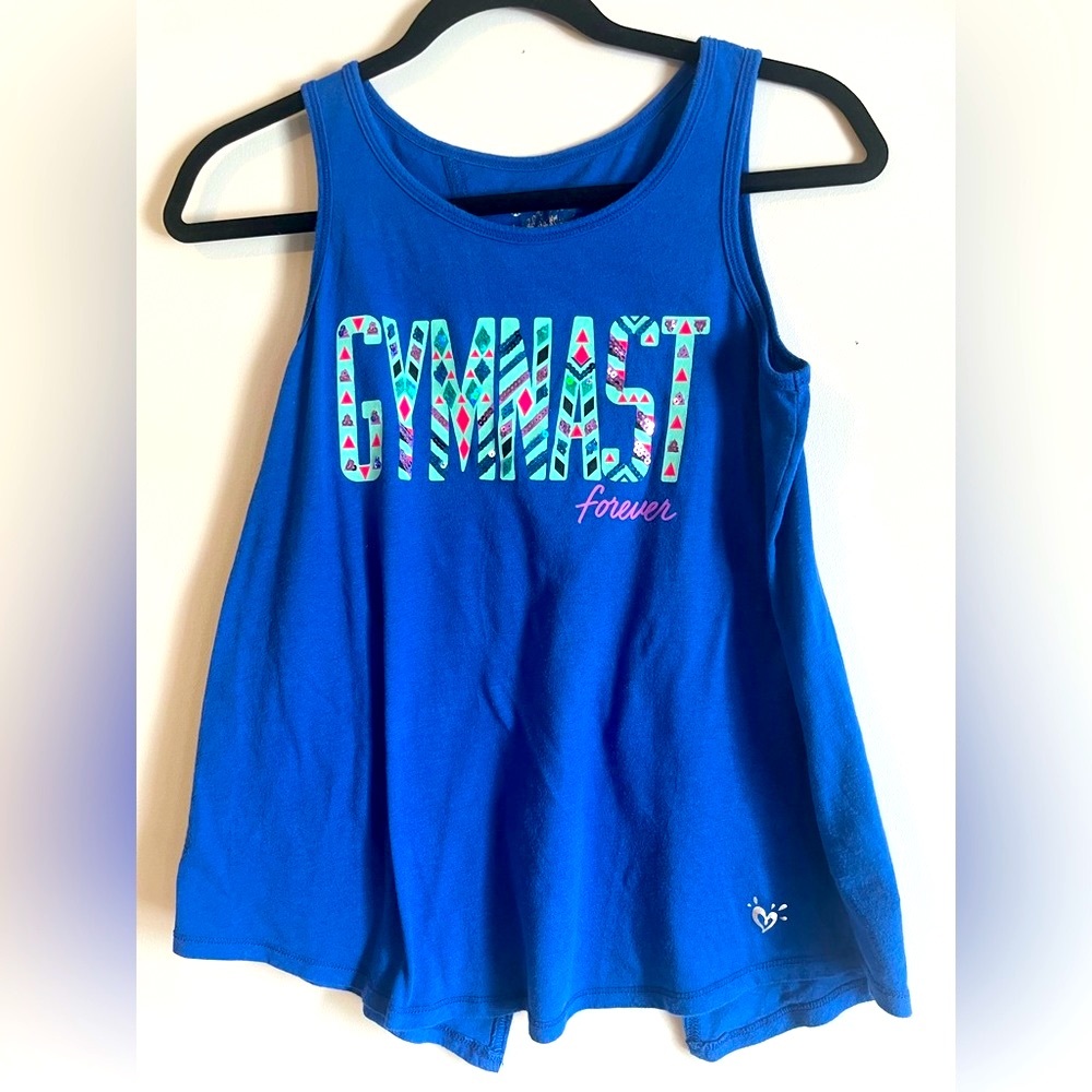 3 items for $15 Justice loose tank  blue size 14 kids